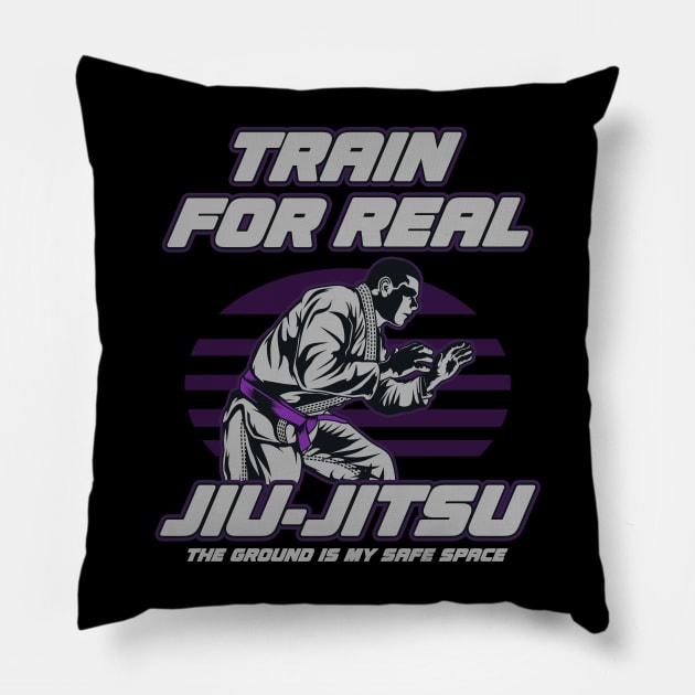 JIU JITSU WARRIOR Pillow by beanbeardy