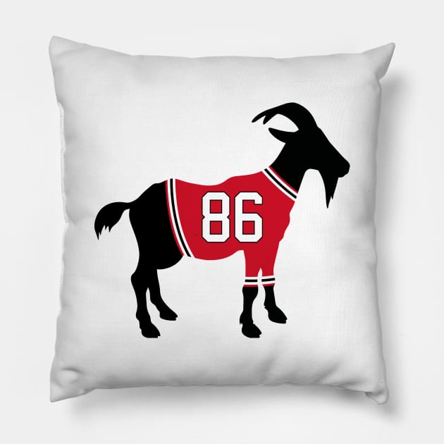 Jack Hughes GOAT Pillow by cwijeta