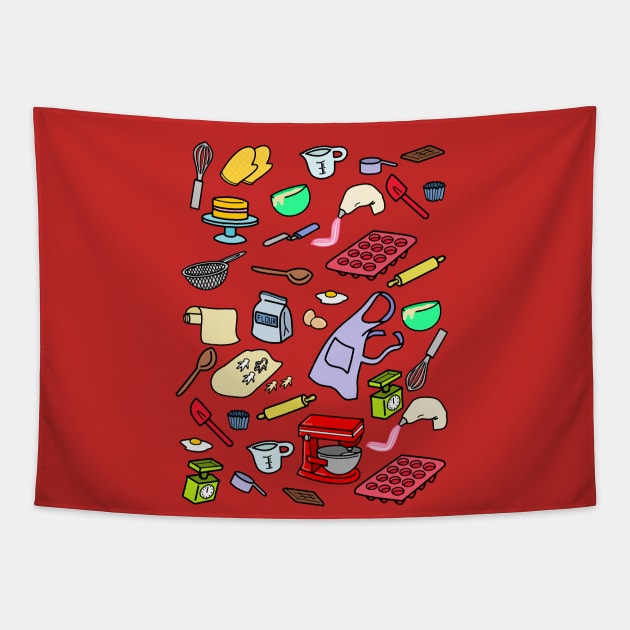 BAKE BAKE TIME Tapestry by wss3