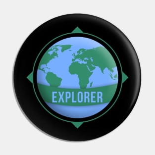Explorer Globe Travel And Adventure Across The World Pin