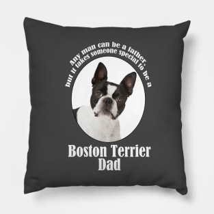 Boston Terrier Dad Pillow