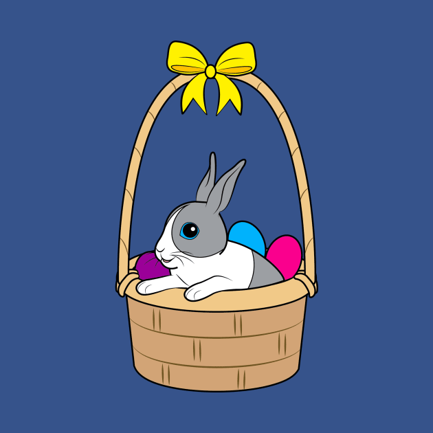 Cute Dutch Bunny in an Easter Basket by PenguinCornerStore