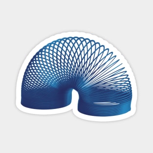 Blue Slinky Vintage Toy Nostalgia Retro Magnet