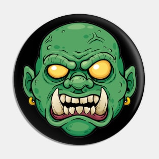 Green Ogre - Scary Monster Pin