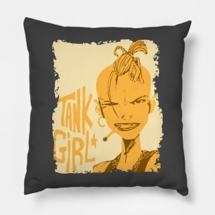 tank girl //vintage Pillow