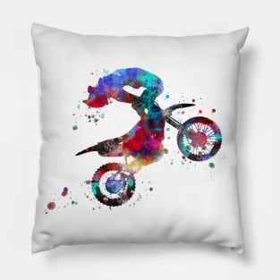 Motocross dirt bike Pillow