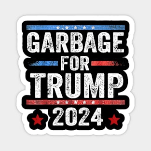 Garbage for Trump 2024  Magnet