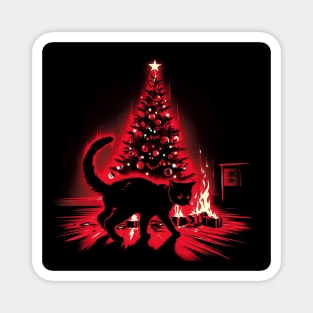 Christmas on fire Magnet