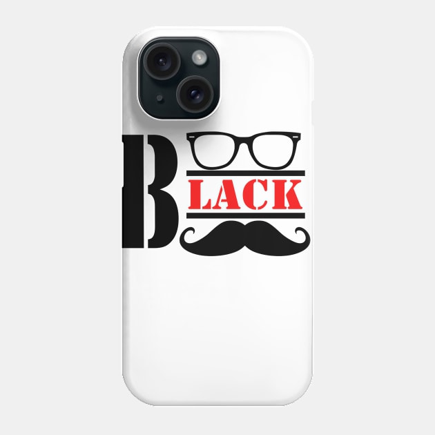 Black Dad Phone Case by Blue Diamond Store