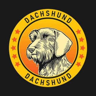 Wirehaired Dachshund Dog Portrait T-Shirt