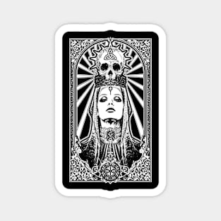 Occult Black Maiden of the Esoteric Mother Mary Queen of the Universe T Shirt Magnet