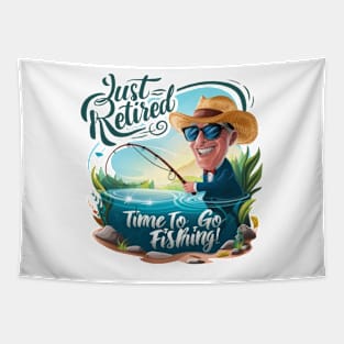 Funny Retirement Design - Just Retired Tapestry