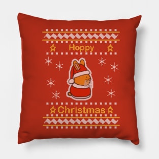 Knitted Bunny Rabbit Christmas Sweaters Pillow