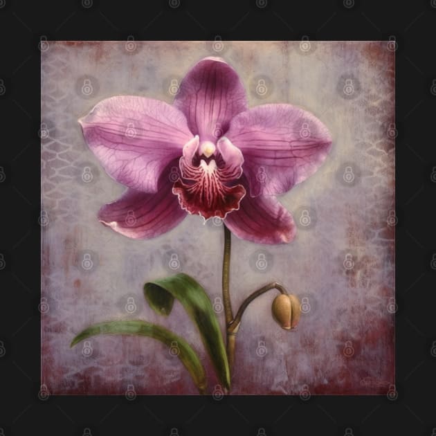 Mauve Folk Art Orchid by EpicFoxArt