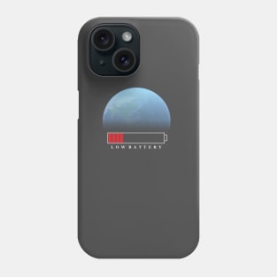 Our Earth in Low Battery Phone Case