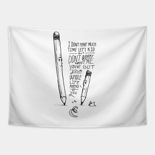 Pencil Talk Tapestry by sixfootgiraffe