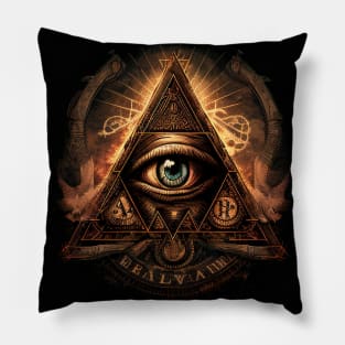 illuminati-inspired, eye Pillow