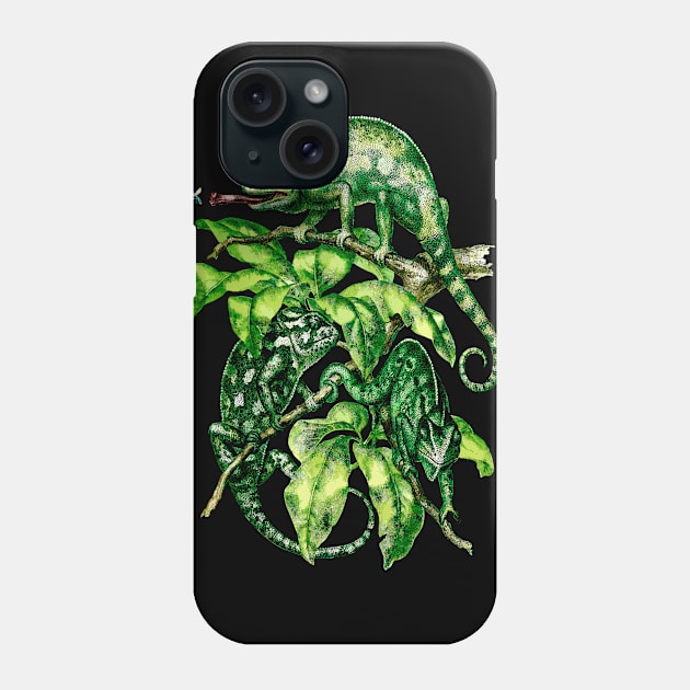 Chameleons Phone Case by NerdsbyLeo