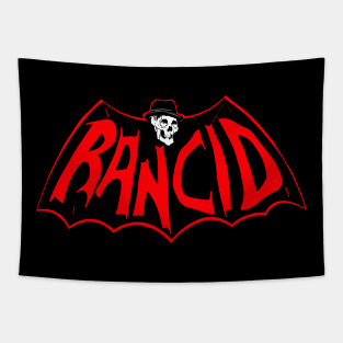 bat red type Tapestry