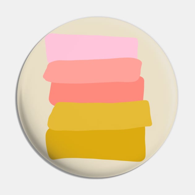 Abstract Sunset Stripes Pin by ApricotBirch