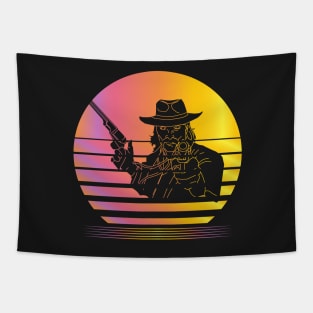 Western Legends Synthwave - Board Game Inspired Graphic - Tabletop Gaming  - BGG Tapestry