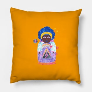 Matryoshka Sky Singer Pillow