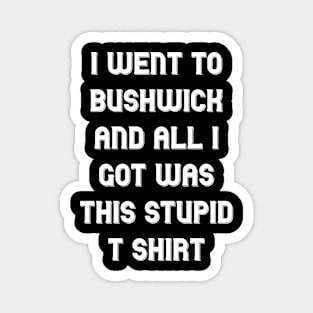 I went to Bushwick and all I got was this stupid t shirt Magnet