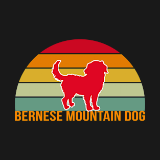 Bernese Mountain Dog Vintage Silhouette T-Shirt