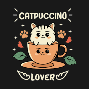 Catpuccino Lover Cat T-Shirt