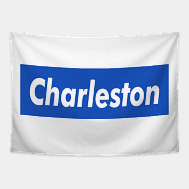 Charleston Box Logo Tapestry by ART BY IIPRATMO