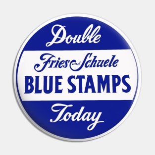 Fries and Schuele Blue Stamps. Department Store. Cleveland, Ohio Pin