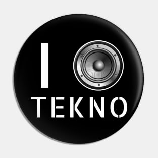 I Speaker Tekno 23 Soundsystem Pin