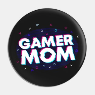 Glitch Gamer Mom Pin