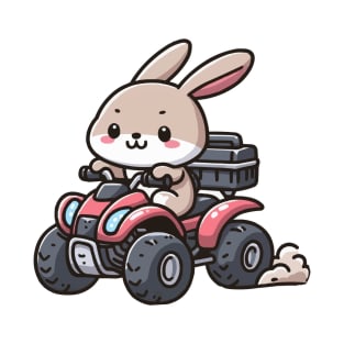 Cute bunny Ride ATV T-Shirt
