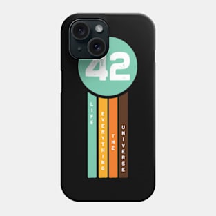 42.The hitchhikers // guide to the galaxy Phone Case