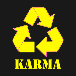 Karma Recycle Yellow T-Shirt