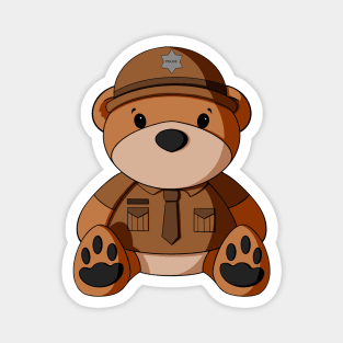 State Trooper Teddy Bear Magnet