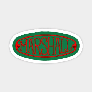 Vintage 1940s Marshall tractor logo Magnet