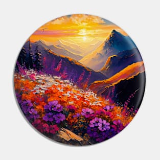 Mountain Flowers Pin