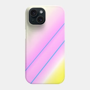 yellow pink white abstract texture Phone Case