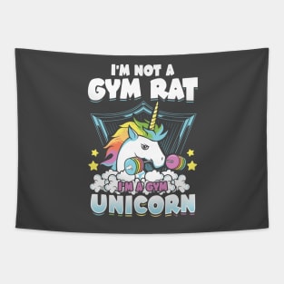 I'm Not A Gym Rat , I'm a Gym Unicorn Tapestry