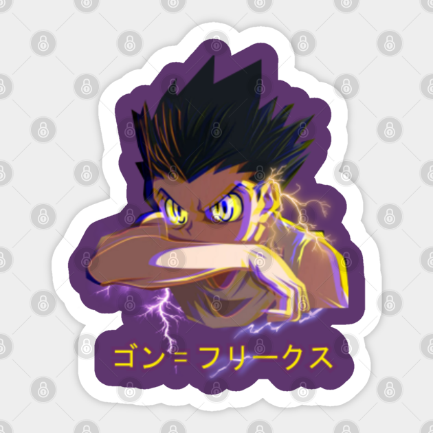 Gon Freecss True Power Gon Freecss Sticker Teepublic Euipped with enormous power, skill. gon freecss true power