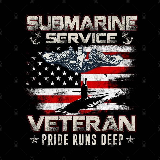 Submarine Service Veteran US Submariner - Gift for Veterans Day 4th of July or Patriotic Memorial Day by Oscar N Sims
