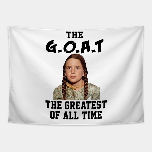 Laura Ingalls The Greatest Of All Time Goat Little House Prairie Tapestry by Fauzi ini senggol dong