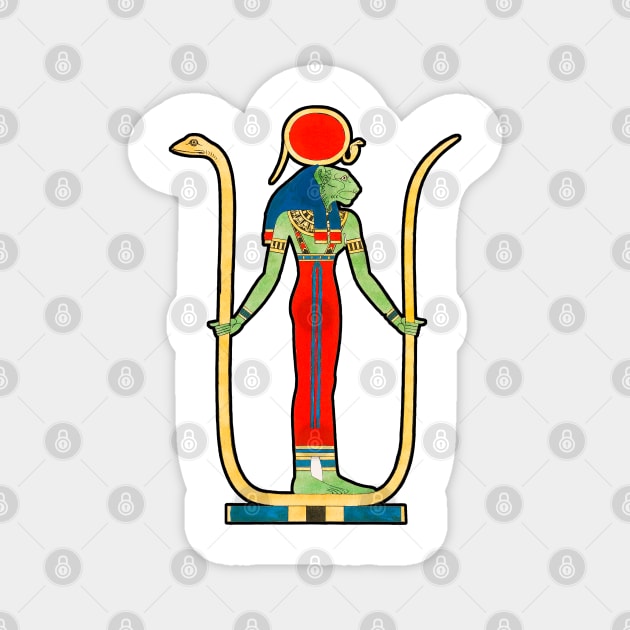 Deities of egypt, Osiris, Isis and mythology, pharaohs and pyramids Magnet by Marccelus