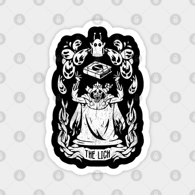 Adventure time The lich King, tarot card design of The Lich King from adventure time Magnet by The Japanese Fox