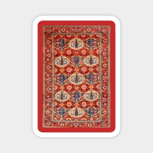 Bakhtiari Antique Persian Floral Carpet Pattern Magnet