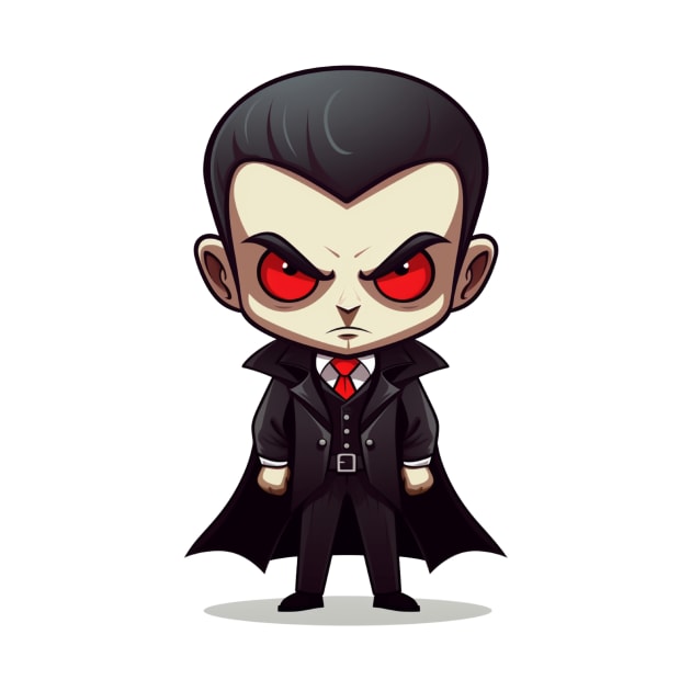 Raymond the Cute Vampire - Halloween 2023 Sticker by acrylicpainterr