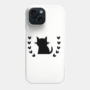 Hearts and Cats Phone Case