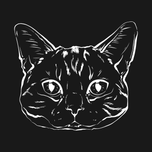 Scottish cat portrait art T-Shirt